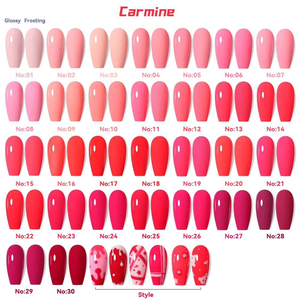 30color-nude gel nail polish colors