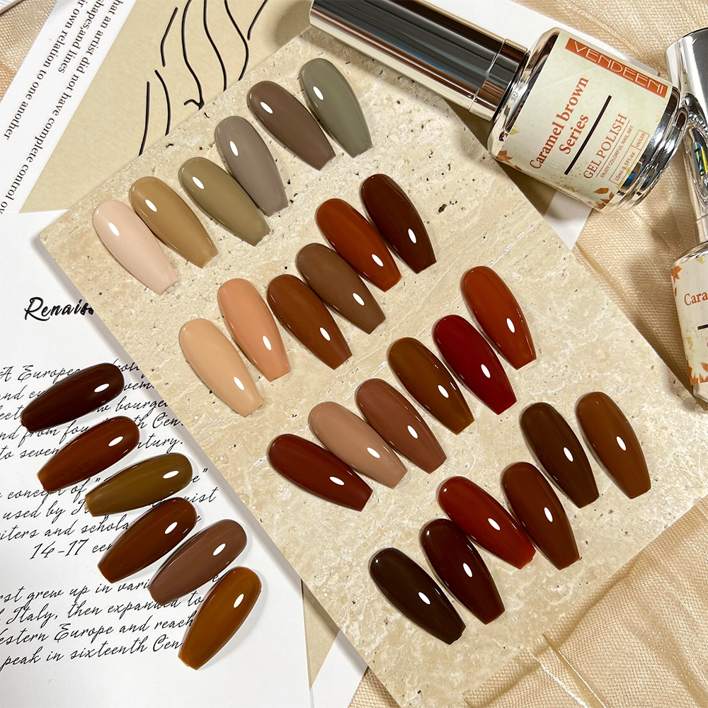 30color Caramel-brow Matte Gel Polish