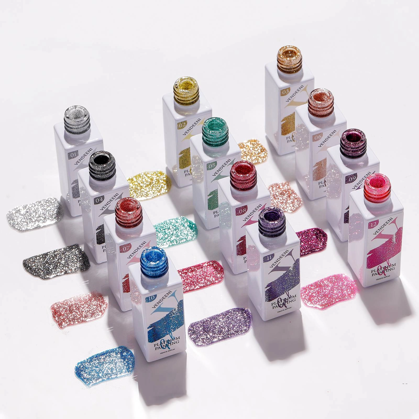 Nail Art Flash Glitter 12 colors-4