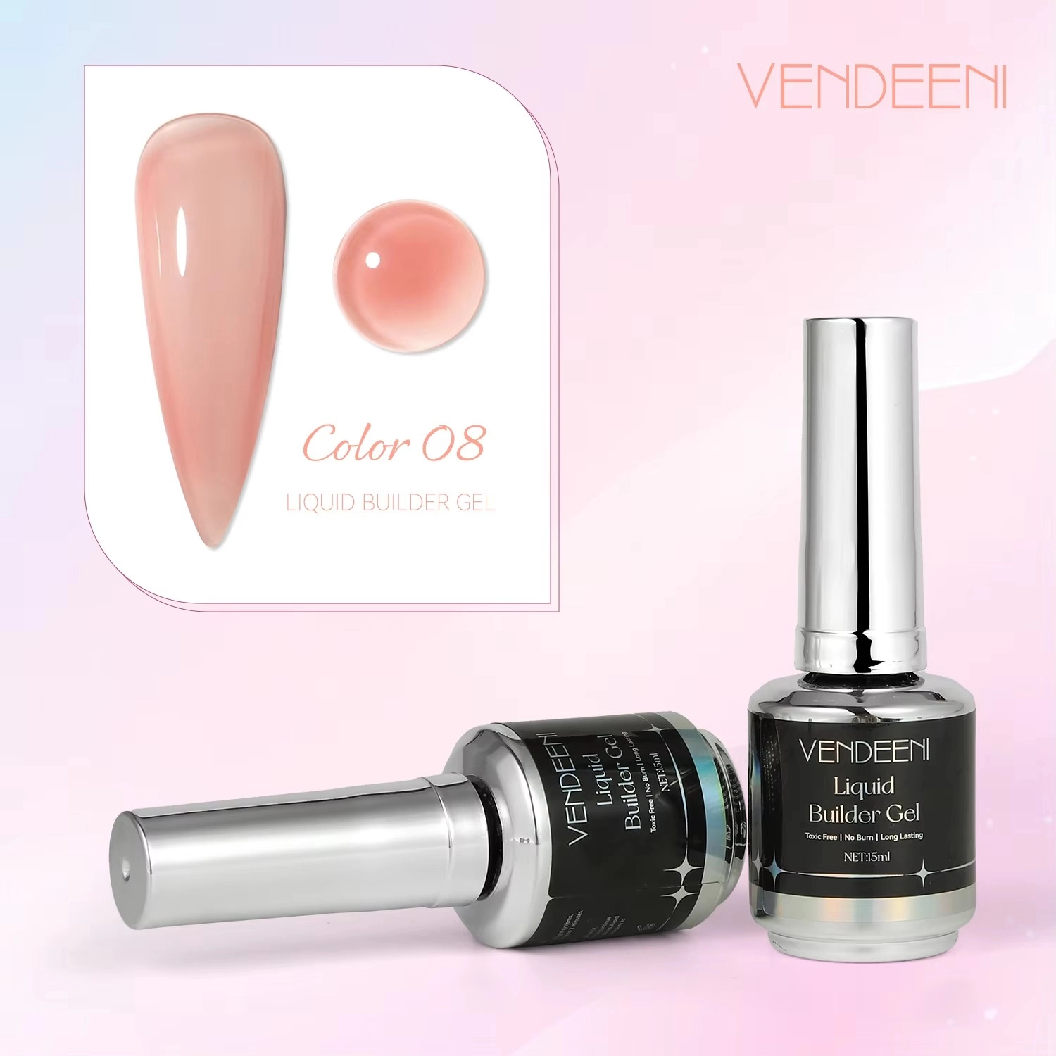 Color 08 Image of VENDEENI Liquid Builder Gel
