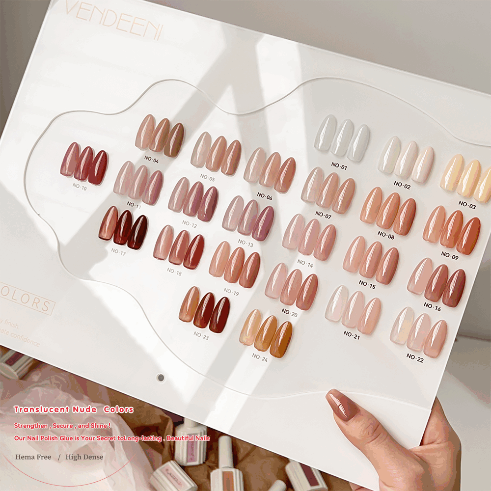 Jelly Nude Professional Art Nail Polish Set