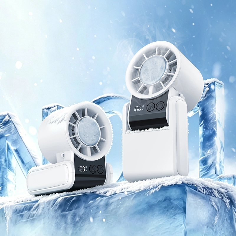 Portable Cooling Handheld fan - RYW Portable Cooling Hand Fan with ice cooling effect - RYW