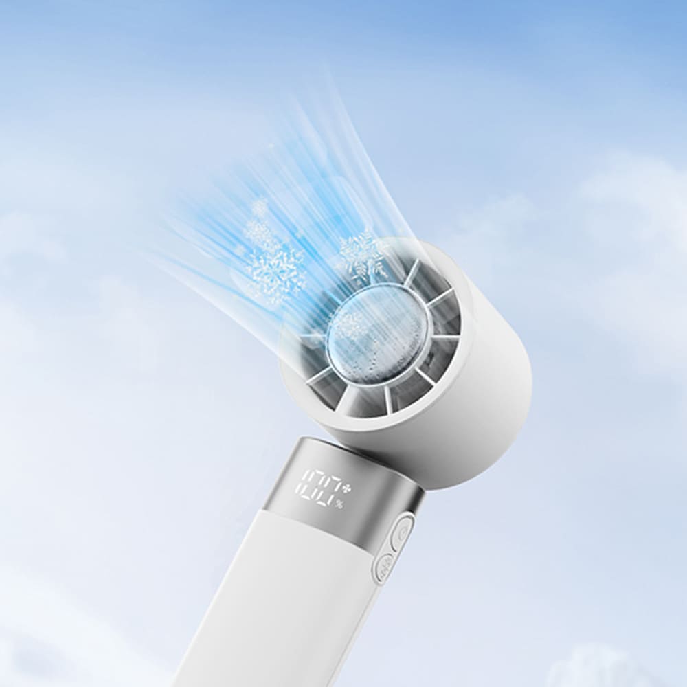 Handheld folding cooling fan