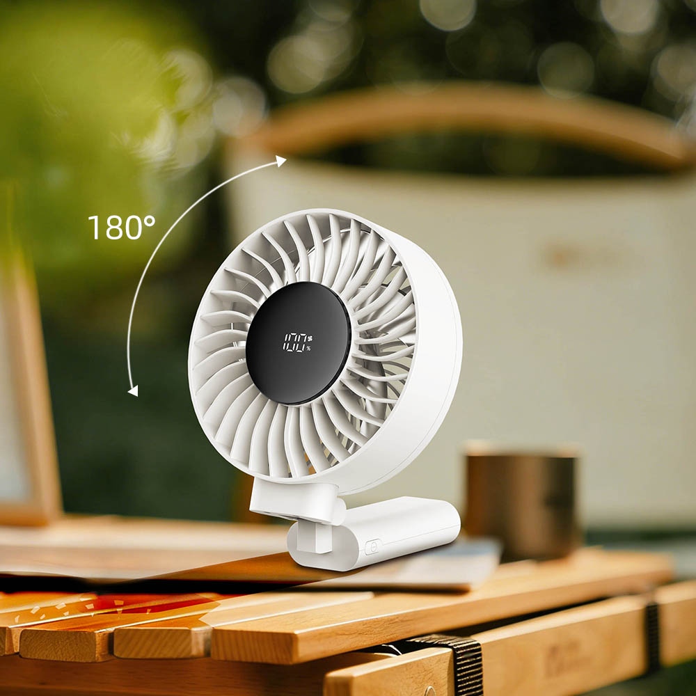 Large Personal Fan USB Rechargeable Foldable Handheld Fan