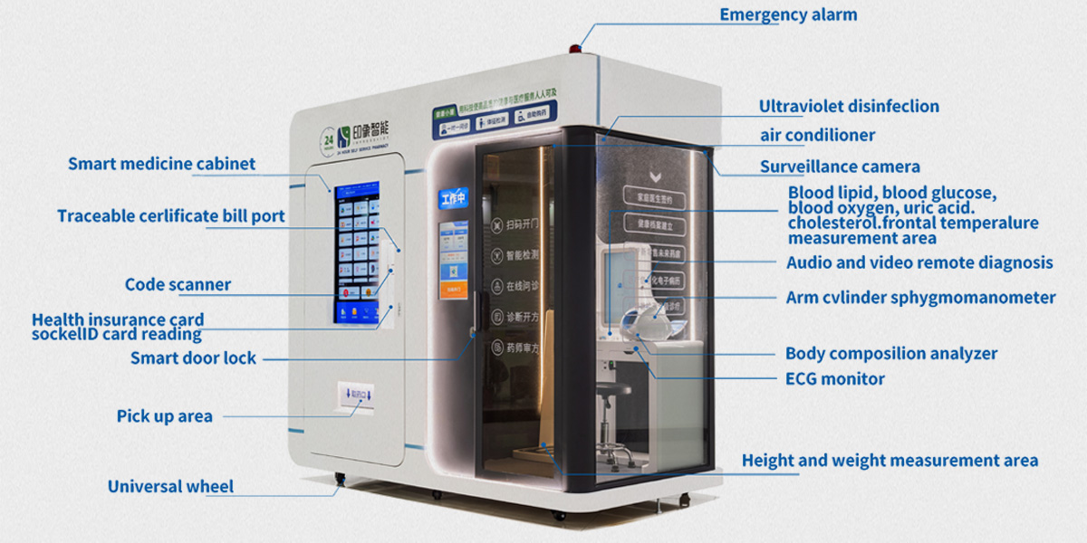 Multiple functionalhealth check station Multiple functionalhealth check station