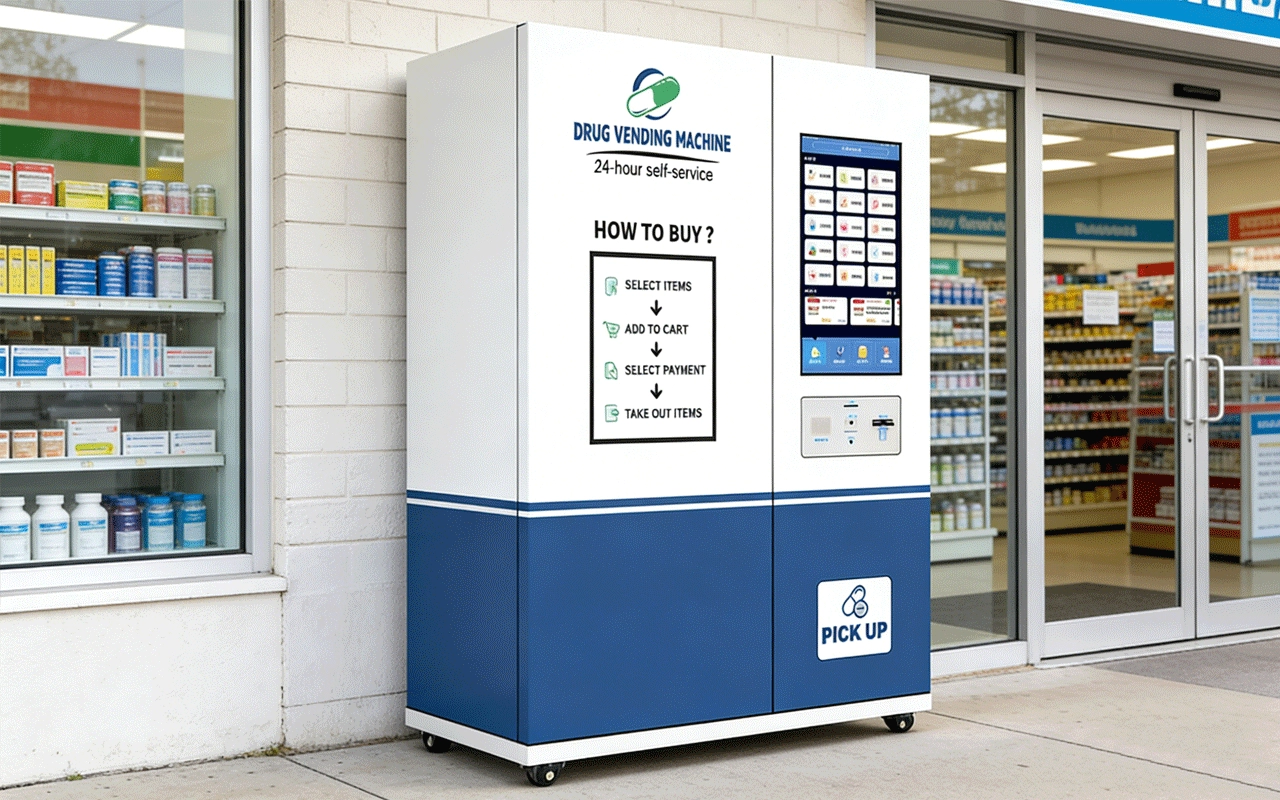 Commercial smart OTC medication vending machine factory price