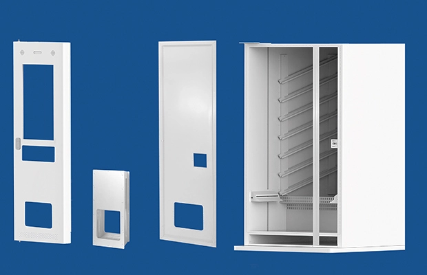Sheet Metal vending machine for medications