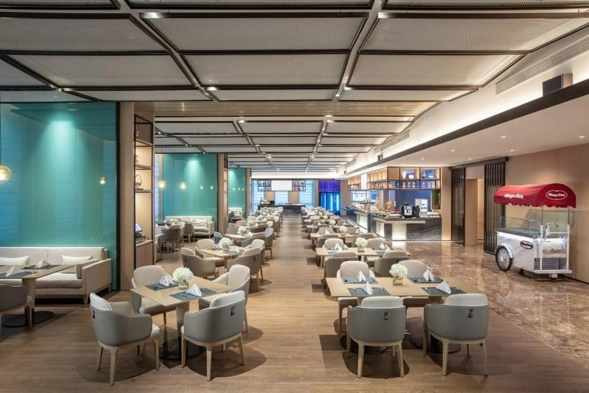 Interior of a modern restaurant