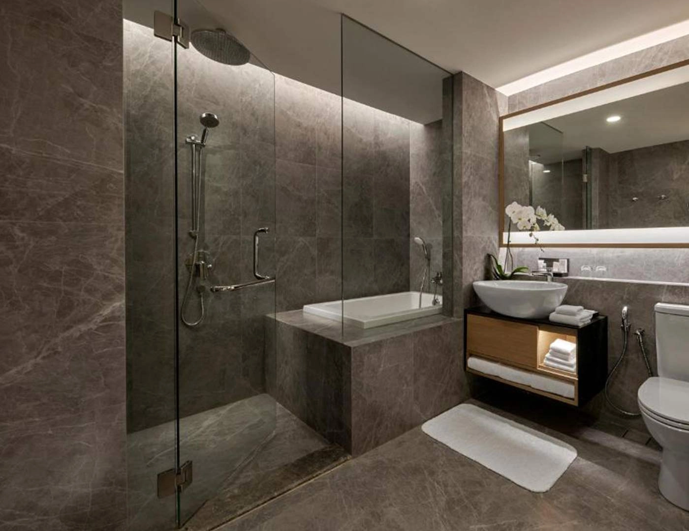 Customized-high-end-hotel-bathroom-furniture. Customized high-end hotel bathroom furniture.