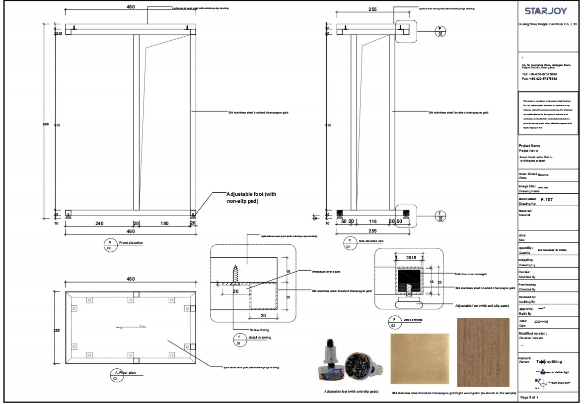 Amari Hotel Johor Bahru in Malaysia project drawing