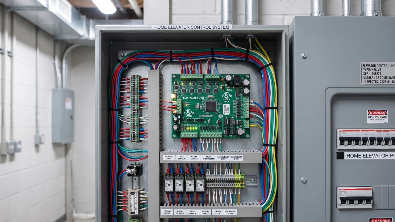 a home elevator control cabinet