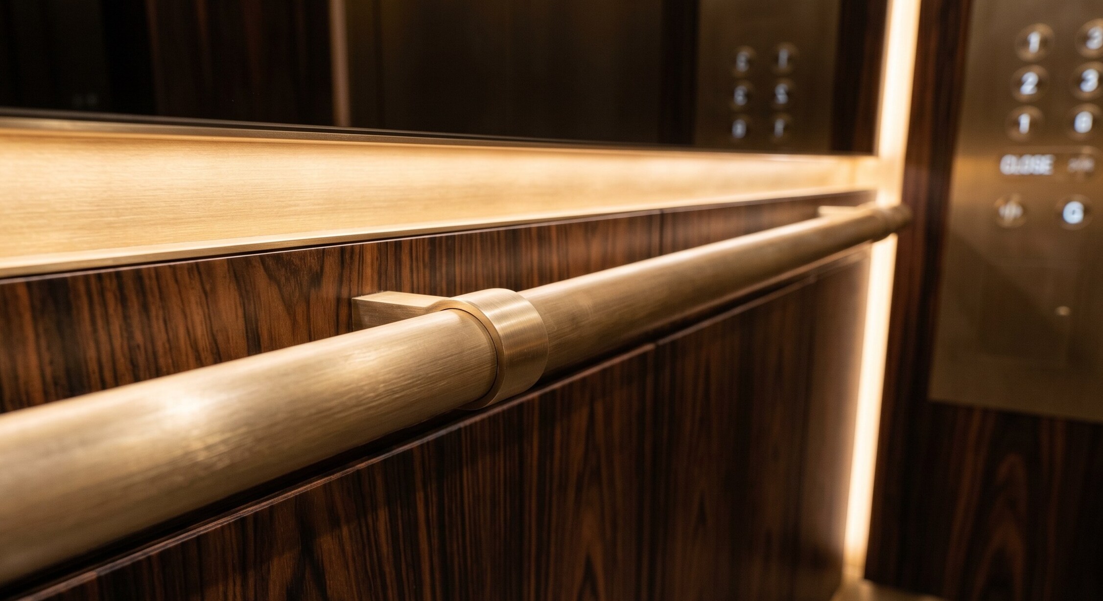 a luxury home elevator cabin interior
