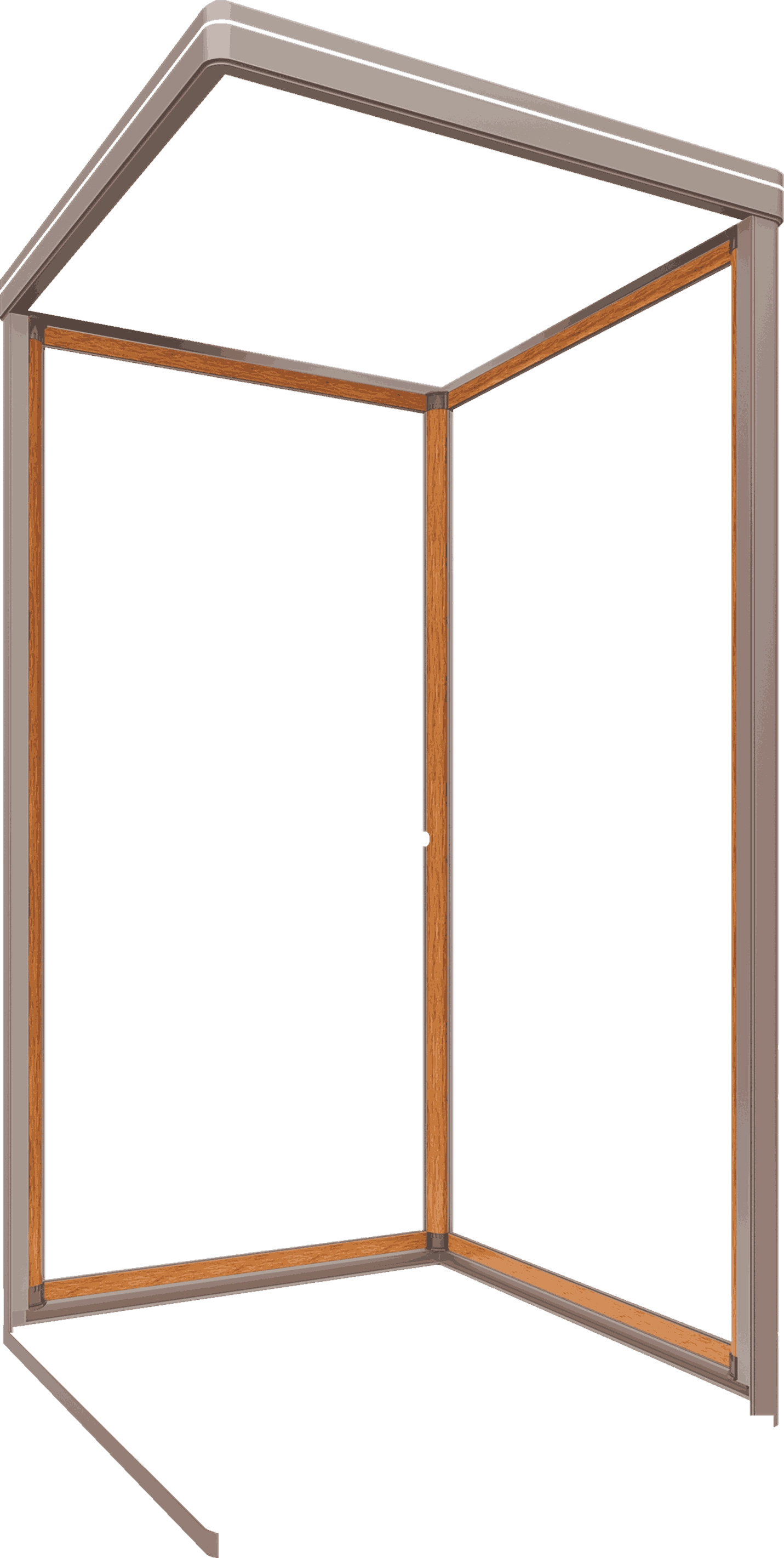 Burmese teak wood with champagne gold frame - SOLKER