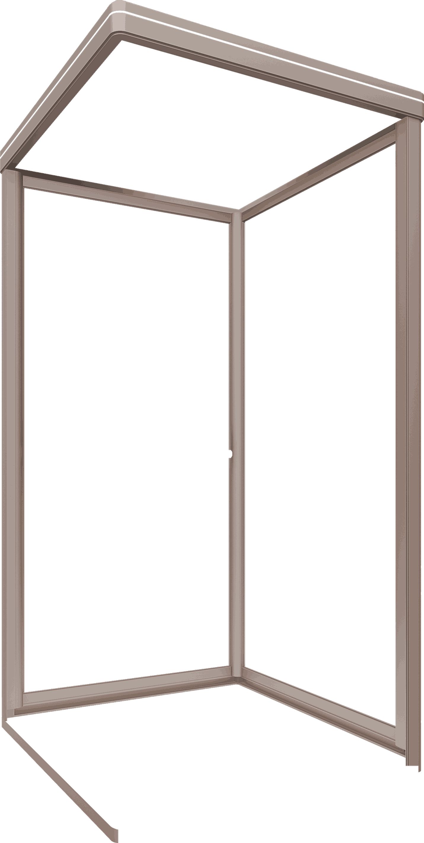 Champagne-colored aluminum alloy frame - SOLKER