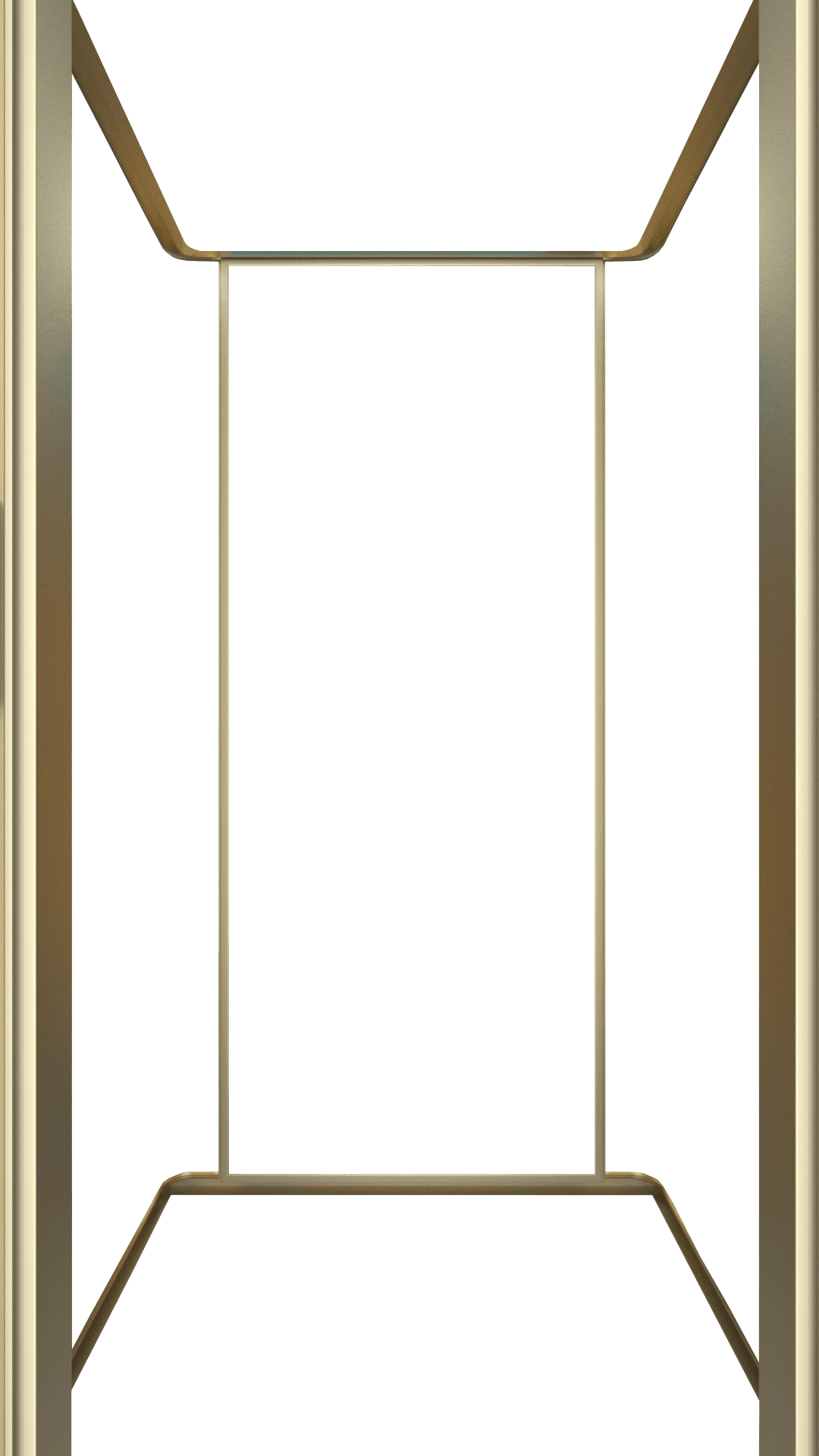 Curved integrated corner champagne gold - SOLKER