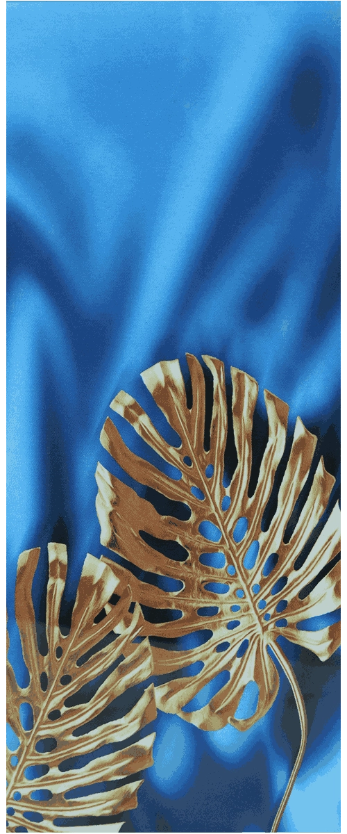 Gold Leaf Welcoming Fortune Art Glass - SOLKER