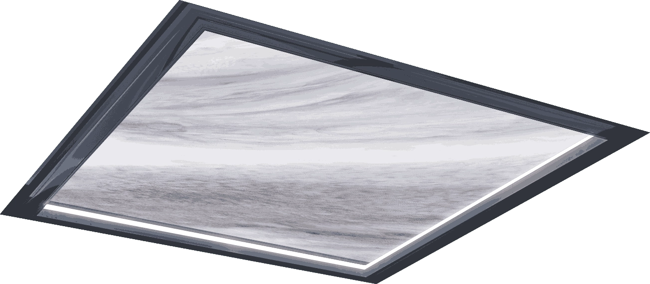 Hollow blue gold sand composite rock slab (Agate Gray) - SOLKER