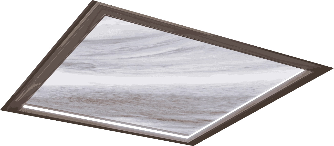 Hollow blue gold sand composite rock slab (Champagne Gold) - SOLKER