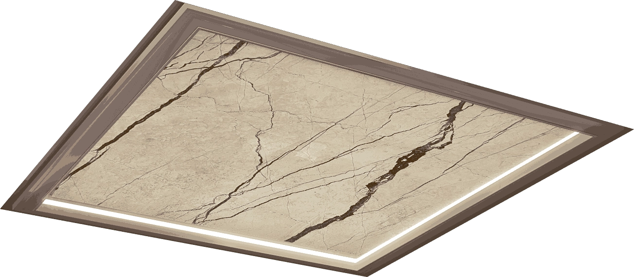 Hollow Gold Leaf Beige Honeycomb Marble(Champagne Gold) - SOLKER