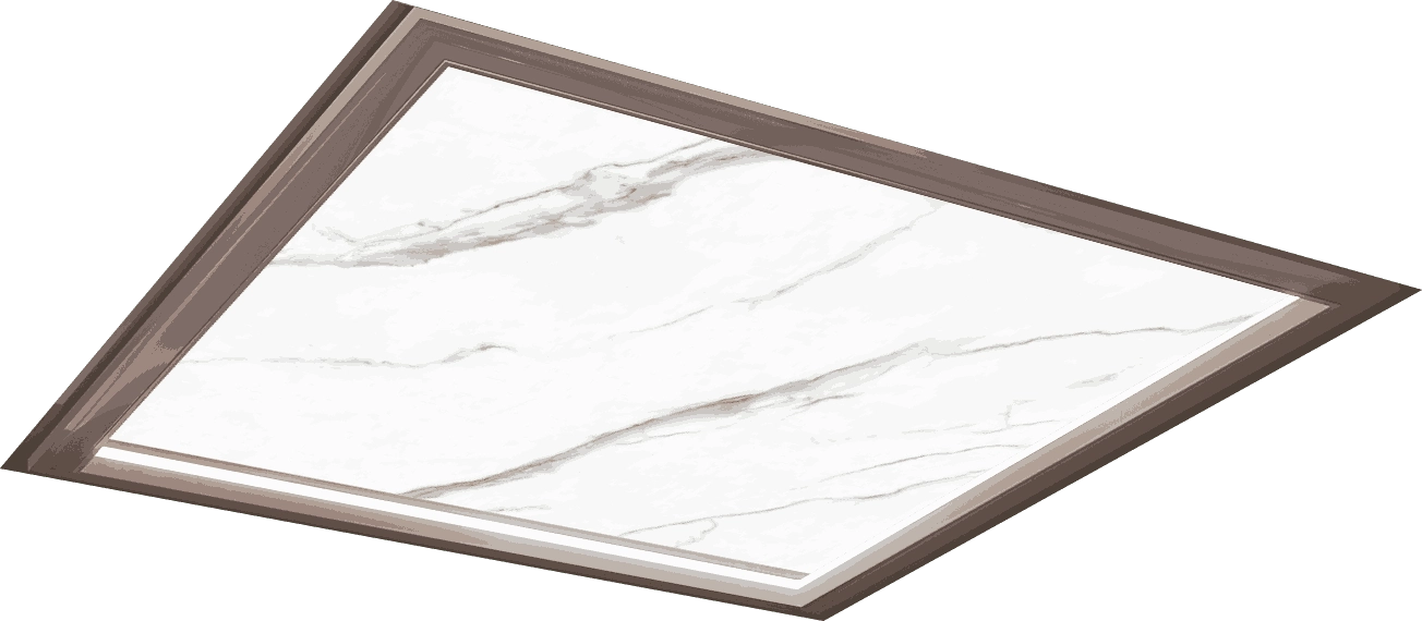 Hollow-shaped fish belly white composite stone slab champagne gold - SOLKER