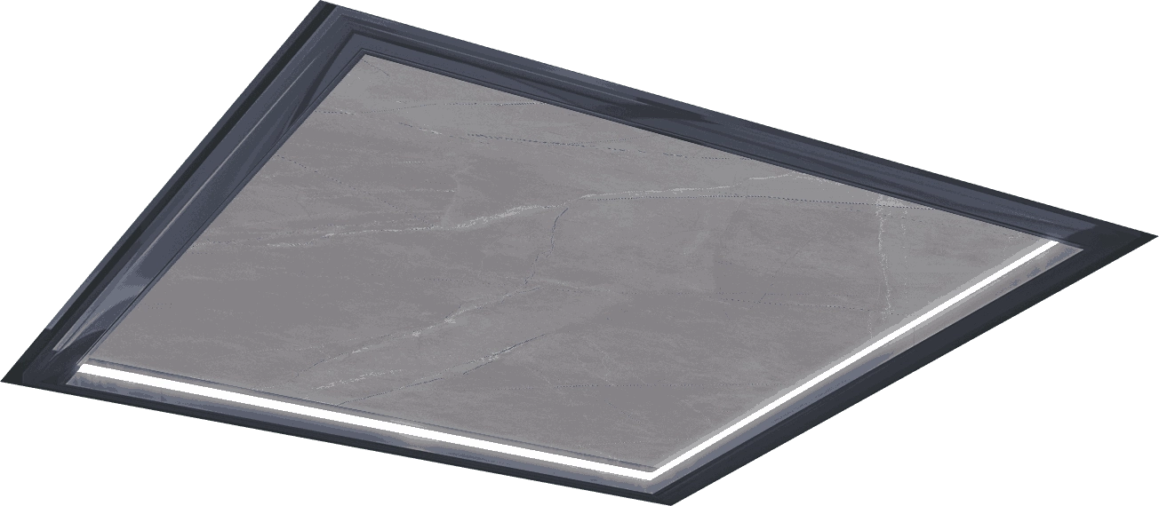Hollow-style Armani grey composite stone slab, agate grey - SOLKER