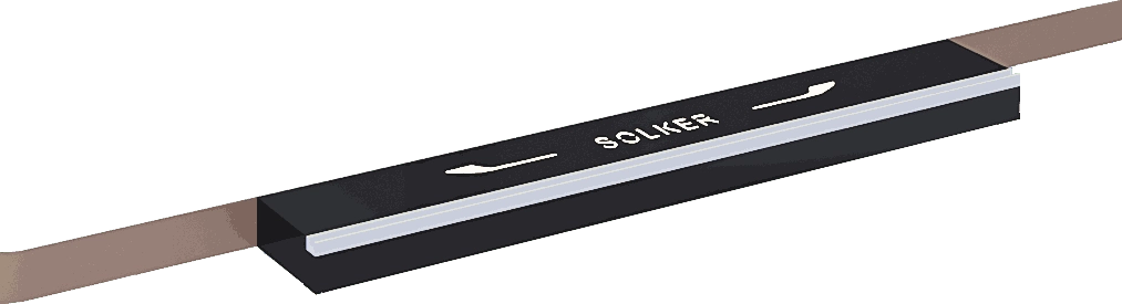 Illuminated treadplates in Champagne Gold - SOLKER