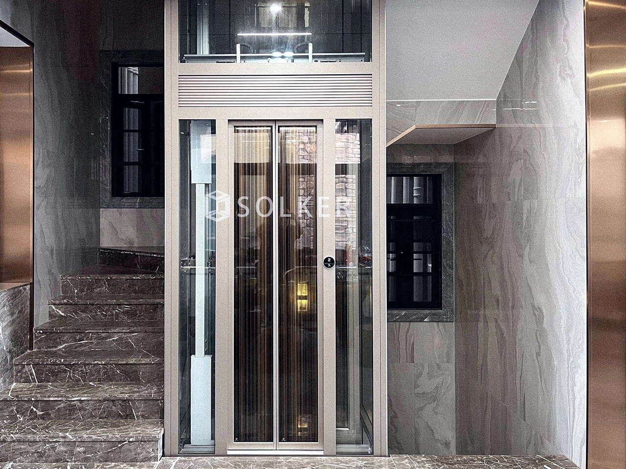 luxury-villa-elevator - SOLKER luxury villa elevator - SOLKER