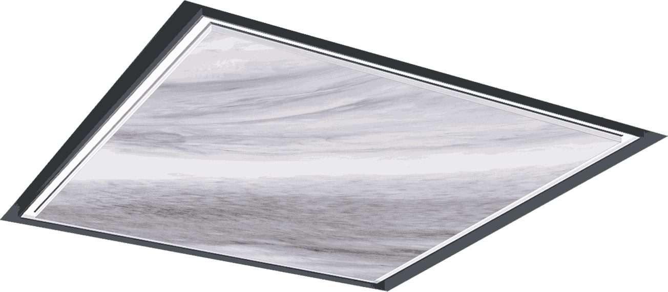 Suspended blue gold sand composite rock slab (Agate Gray) - SOLKER