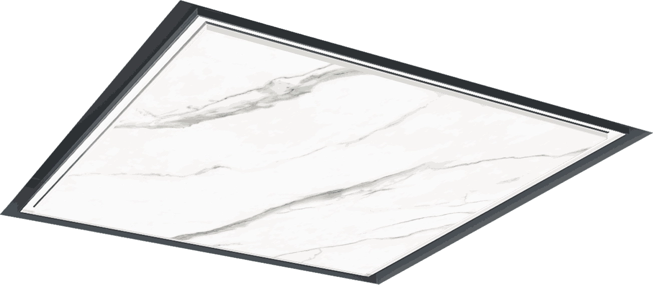 Suspended Fish Maw White Composite Slab (Agate Gray) - SOLKER