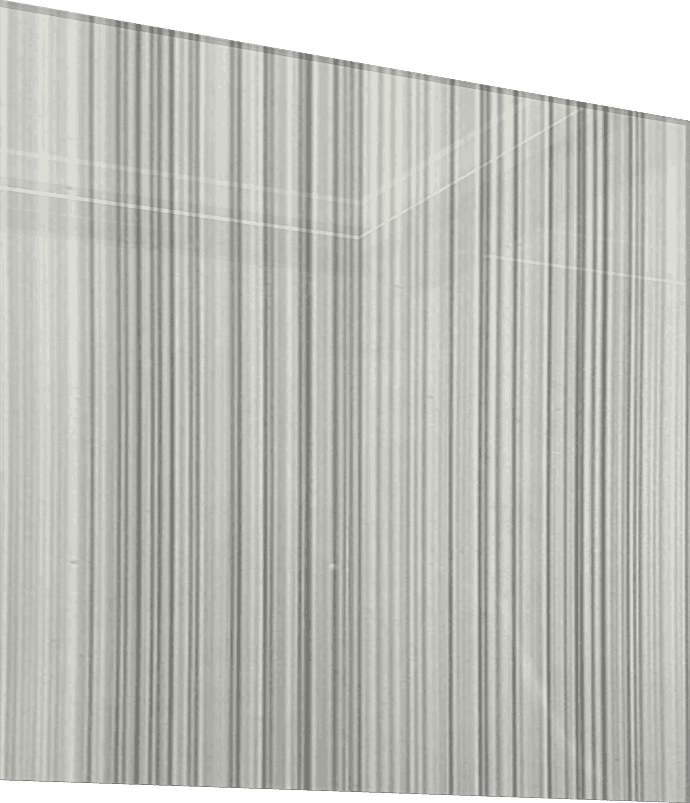 Tempered laminated frosted glass with silver threads - SOLKER