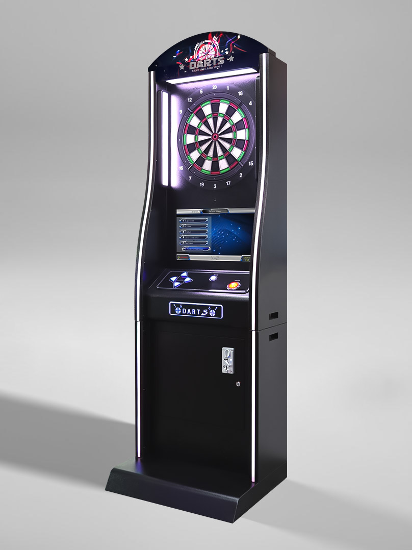 Dart Machine-Electronic Coin Operated  Deluxe Dart With On Line , International-standard electronic soft tip dartboard darts for club or bar