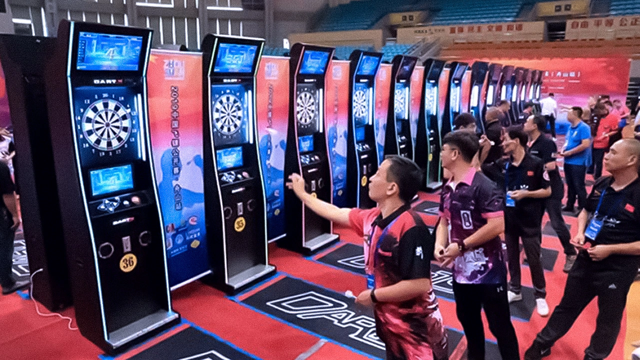 The Chinese Dart Open darts arcade machine