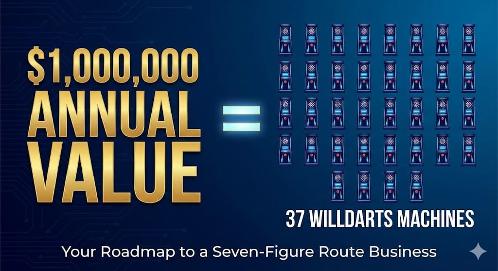 37 Willdarts Machines Represent a $1,000,000 Annual Value.