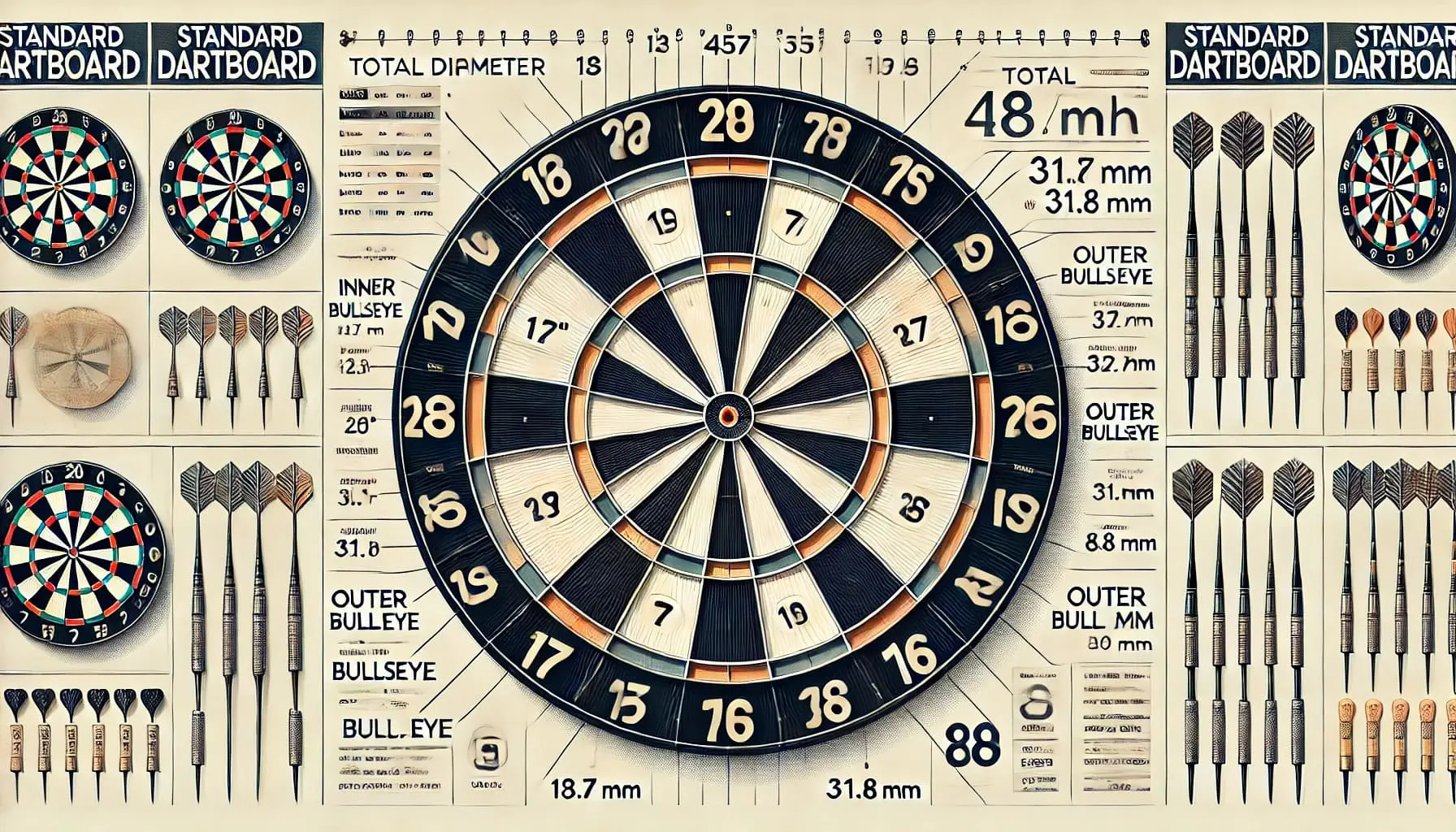 What-Are-the-Measurements-of-a-Dart-Board