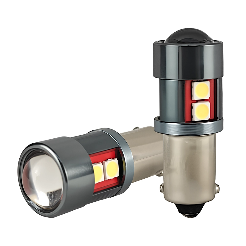 Two bright LED ba9s car bulbs. - CARNEON