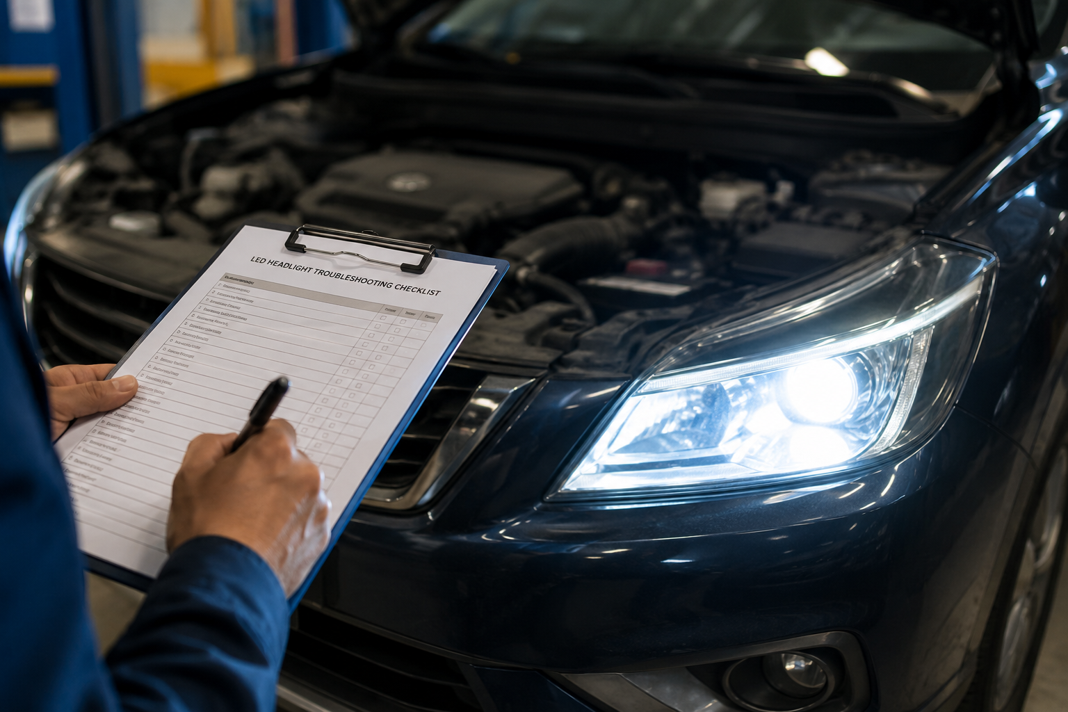 Five categories used to diagnose LED headlight installation and compatibility problems