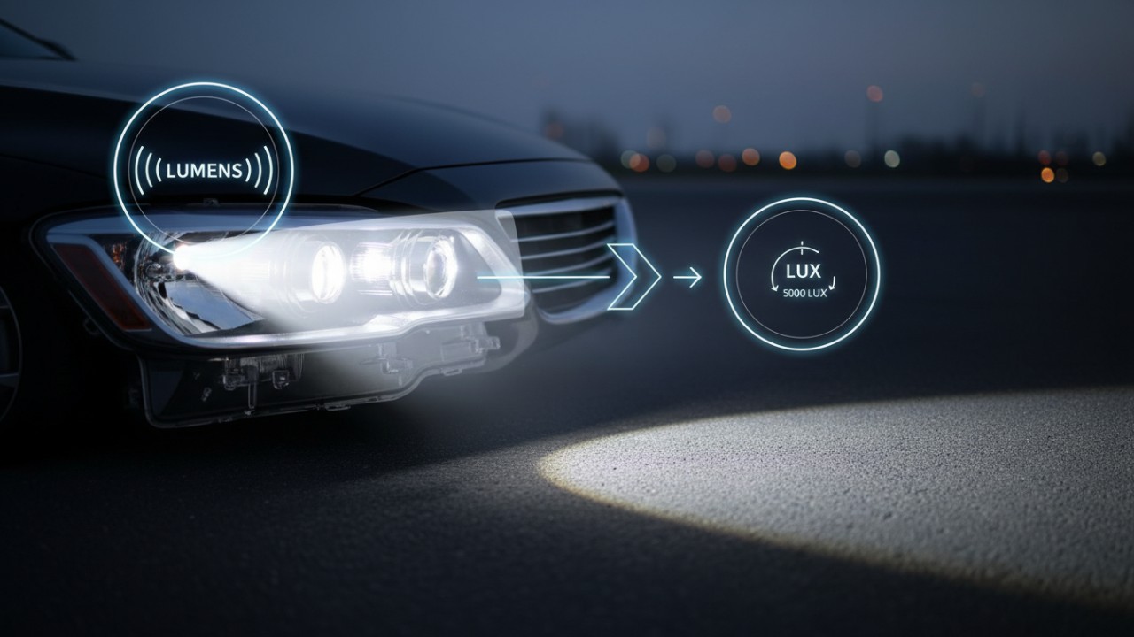 Lux vs Lumens automotive lighting