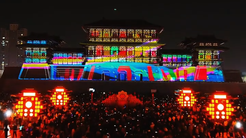The Yingtianmen Light Show at the Sui-Tang Luoyang City (6) The Yingtianmen Light Show at the Sui-Tang Luoyang City (6)