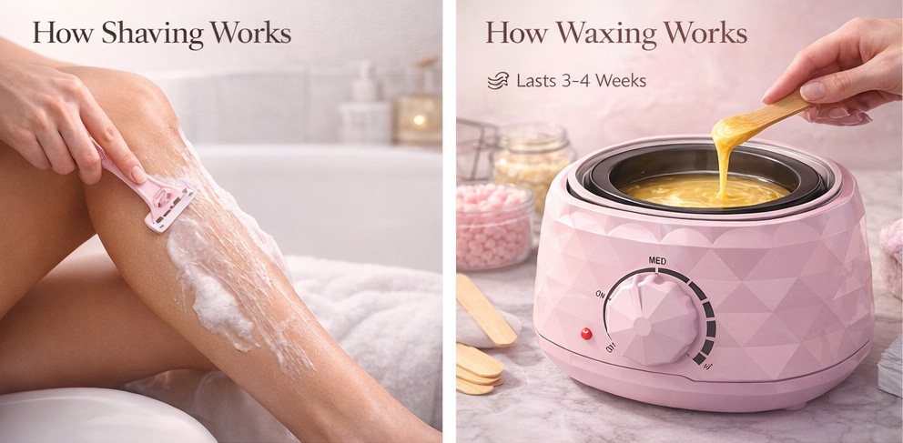 hard wax beans melting in wax heater