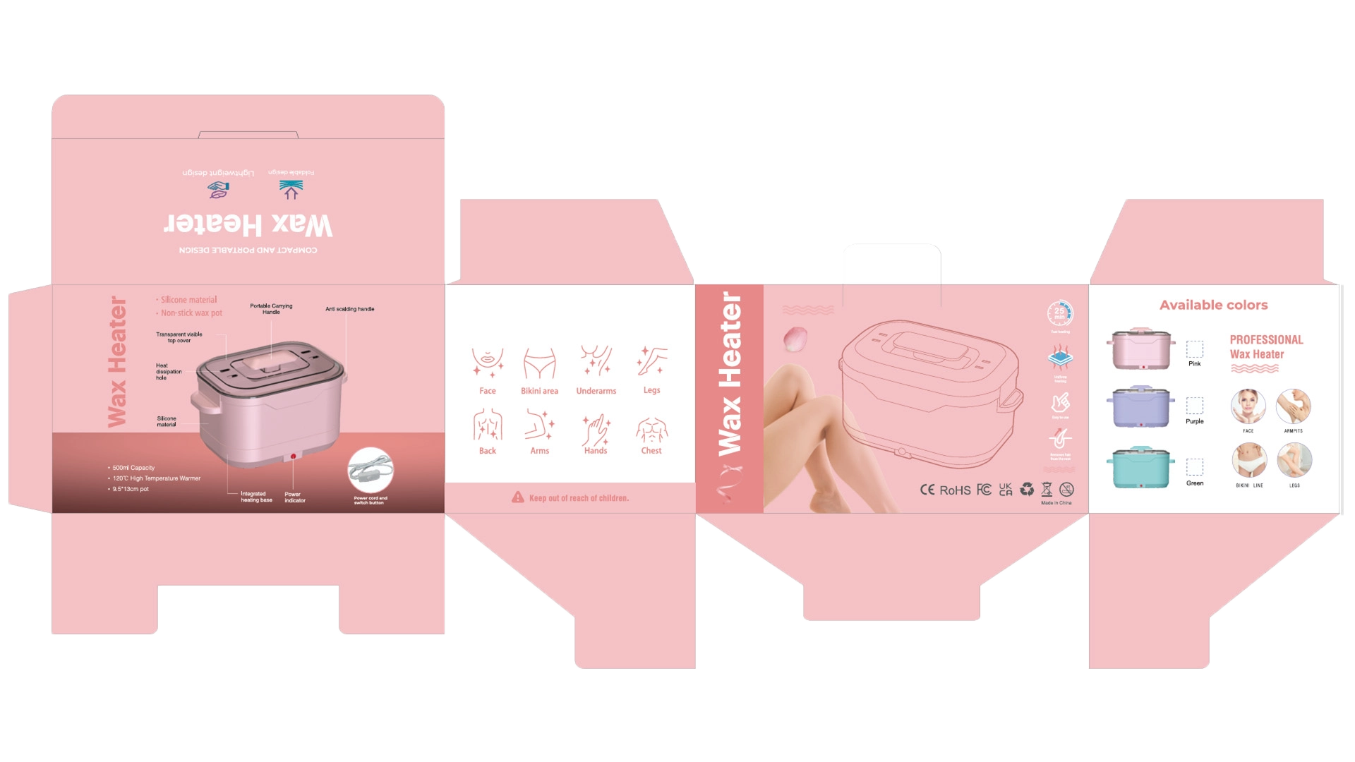 custom waxing kit packaging - LOVE CRAZY