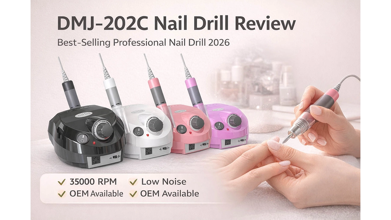 DMJ-202C Professional Electric Nail Drill Machine Set - LOVE CRAZY
