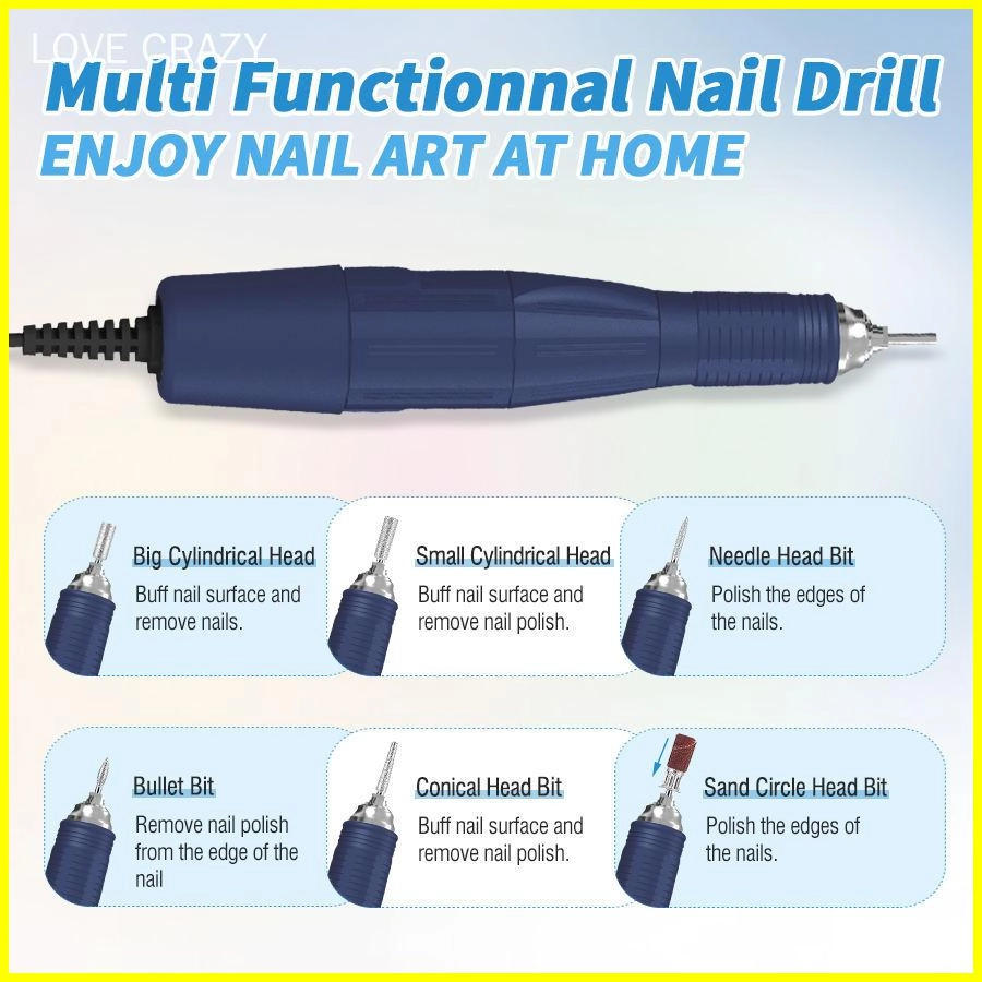 Desktop Professional Nail Drill Machine - LOVE CRAZY