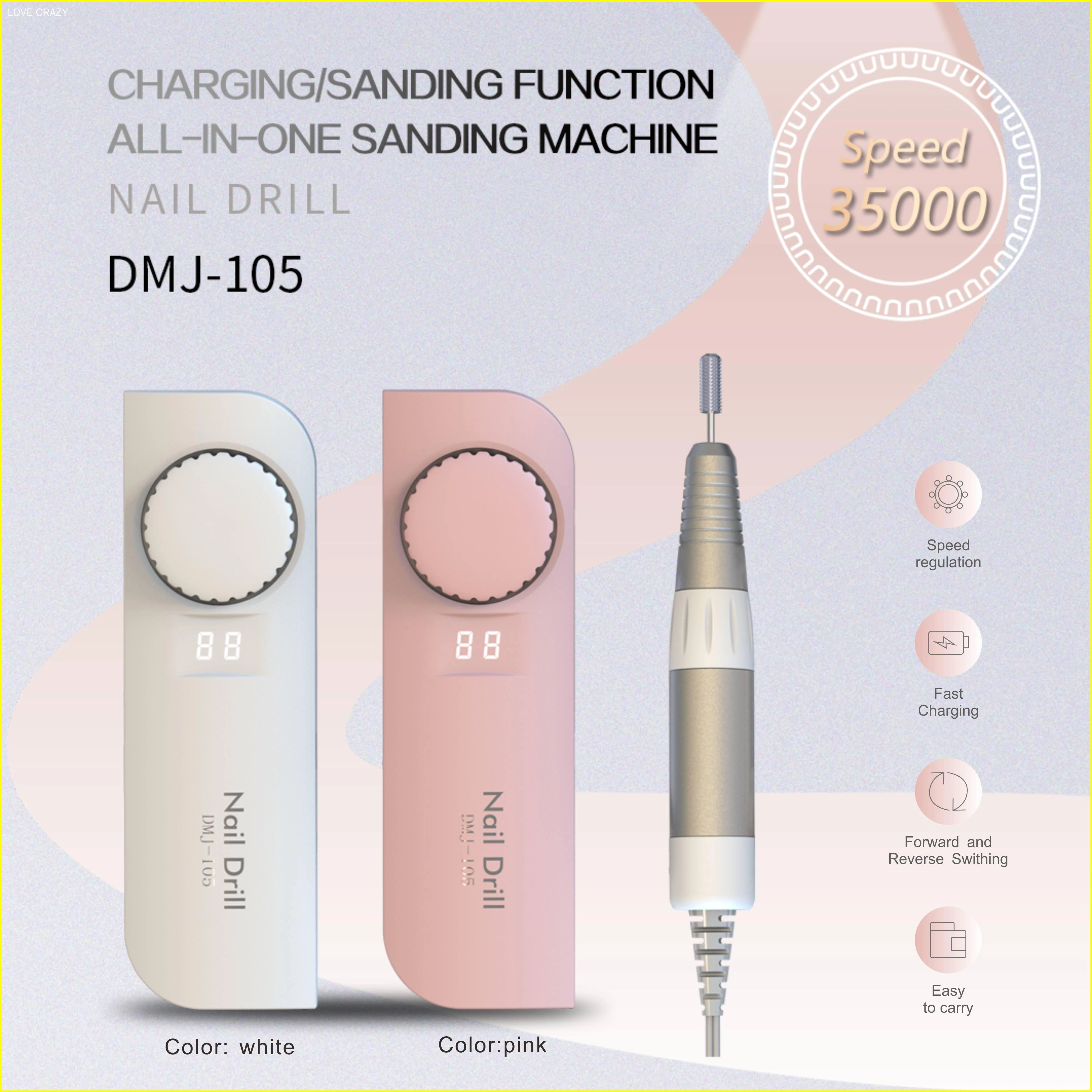 Salon-Grade E-File Nail Drill - LOVE CRAZY