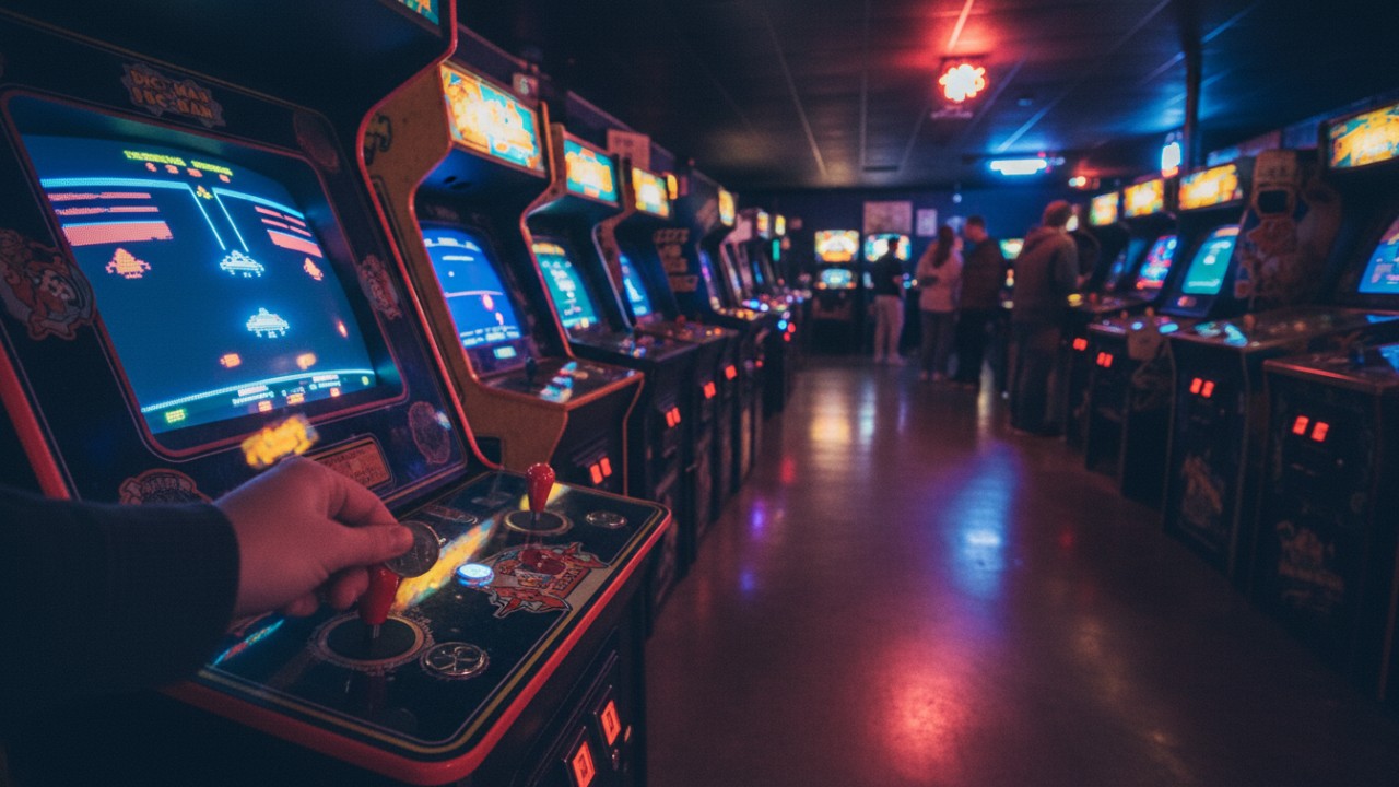 coin operated arcade game machines