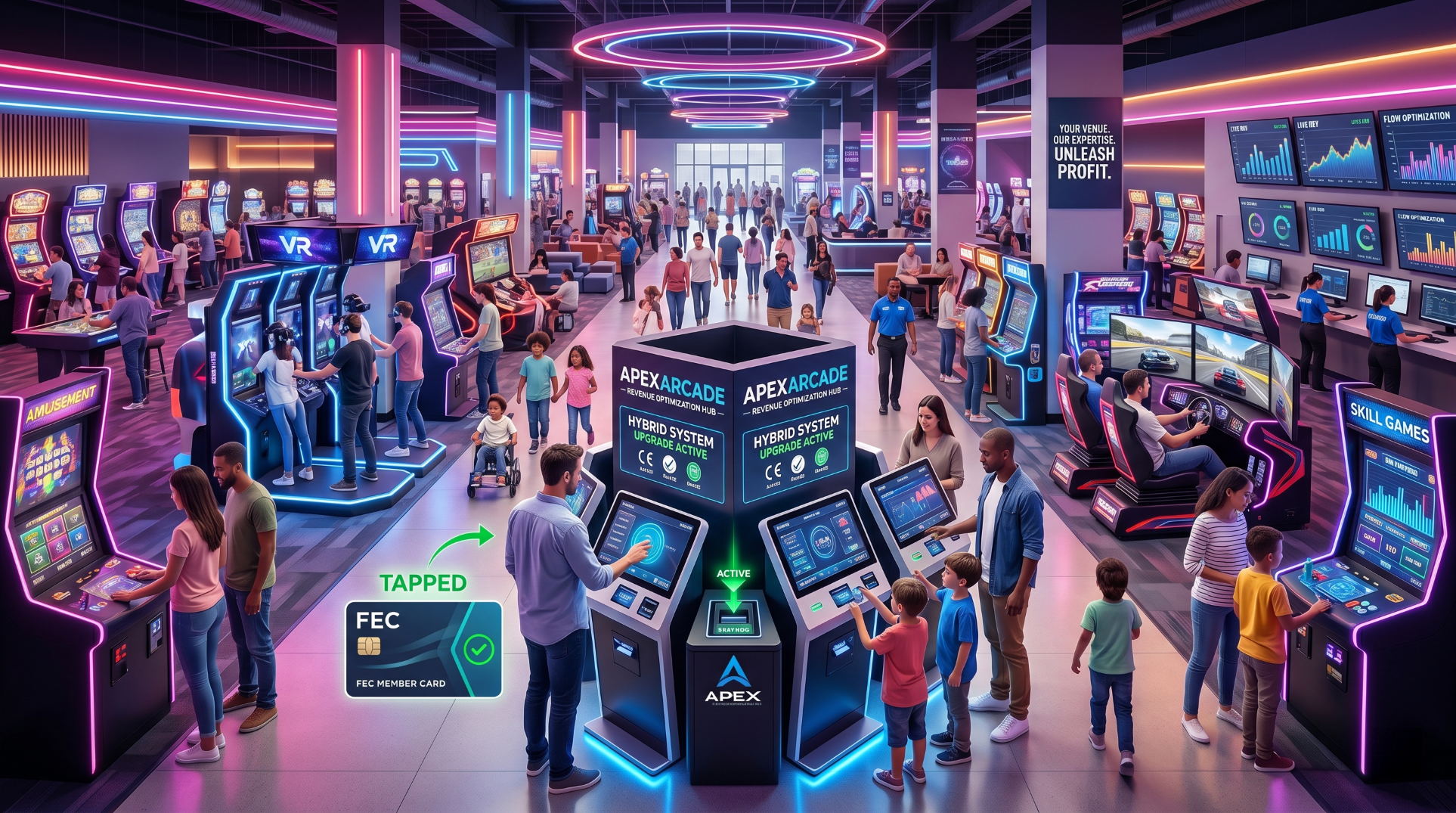 Hybrid Arcade Payments & Cashless Card Arcade System Guide