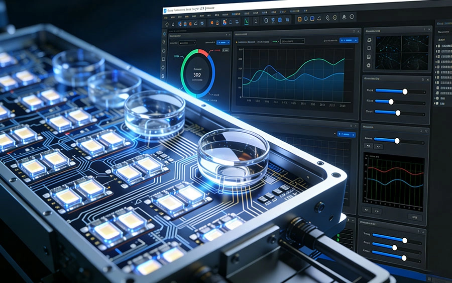 LED-optical-system-and-control-software - LEEMC Stage Lighting