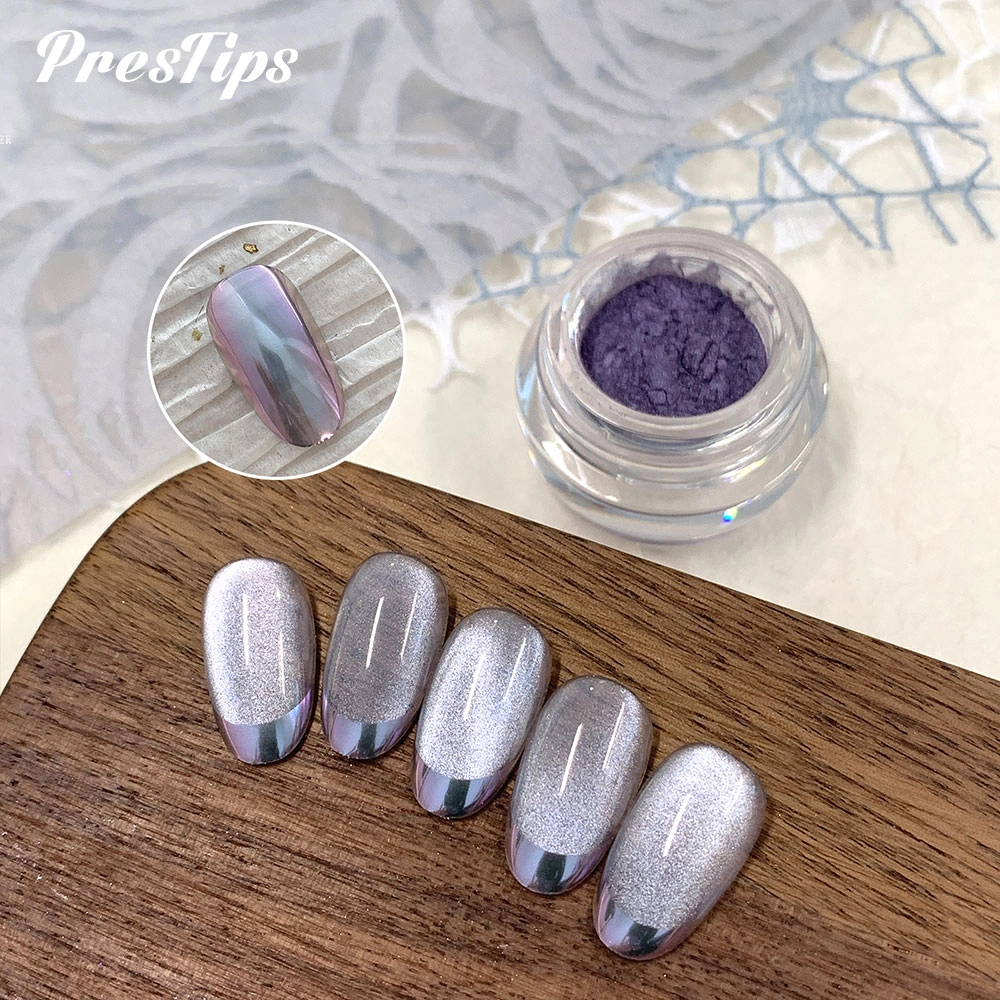 Cat-Eye-and-Chrome-Powder - Hanyinails 04 - Hanyinails