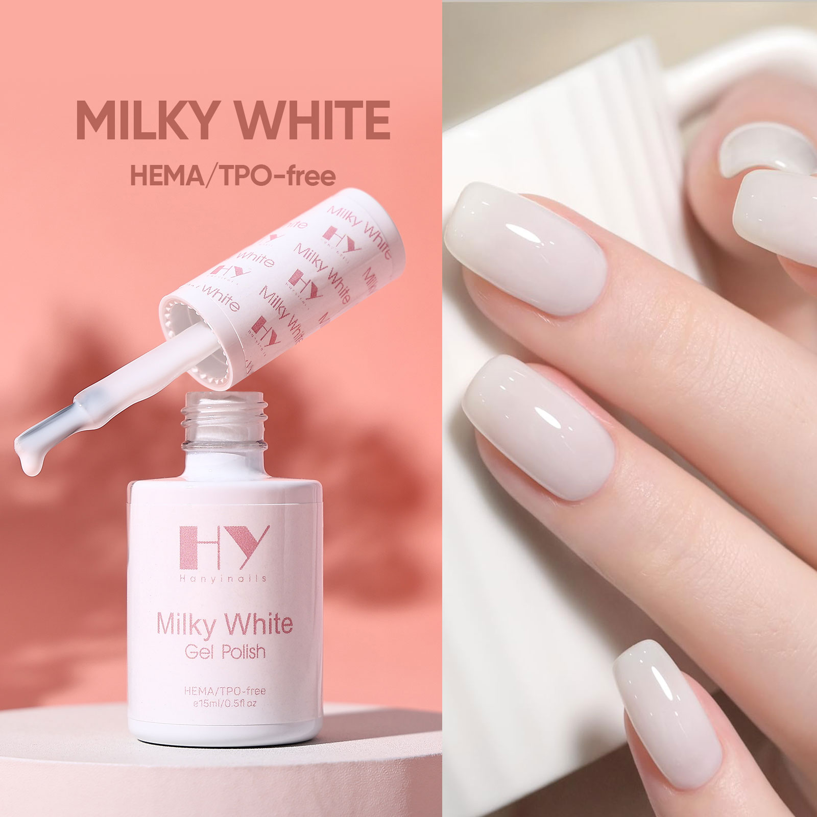 Milky White Gel Polish 07