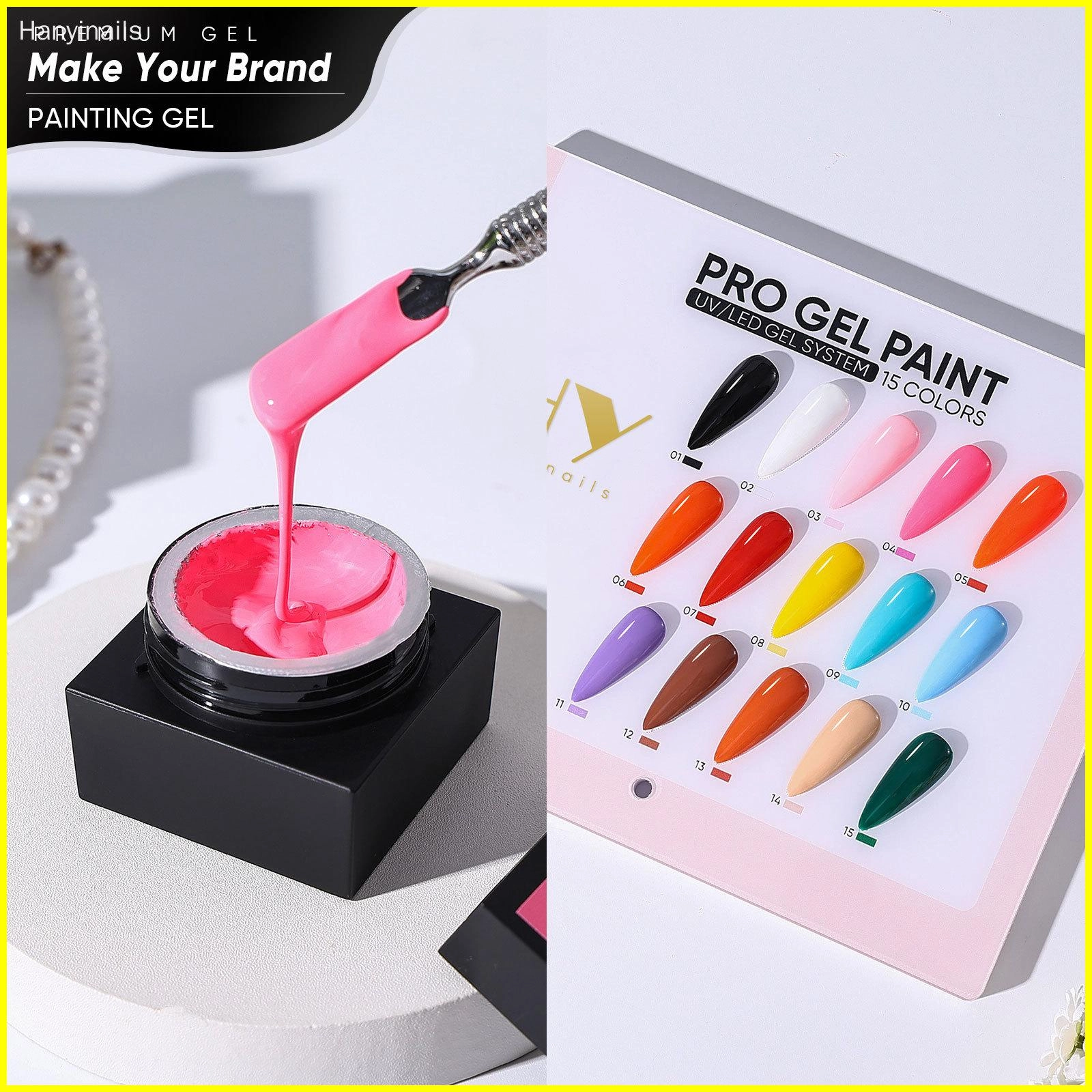 15 colors painting gel - Hanyinails