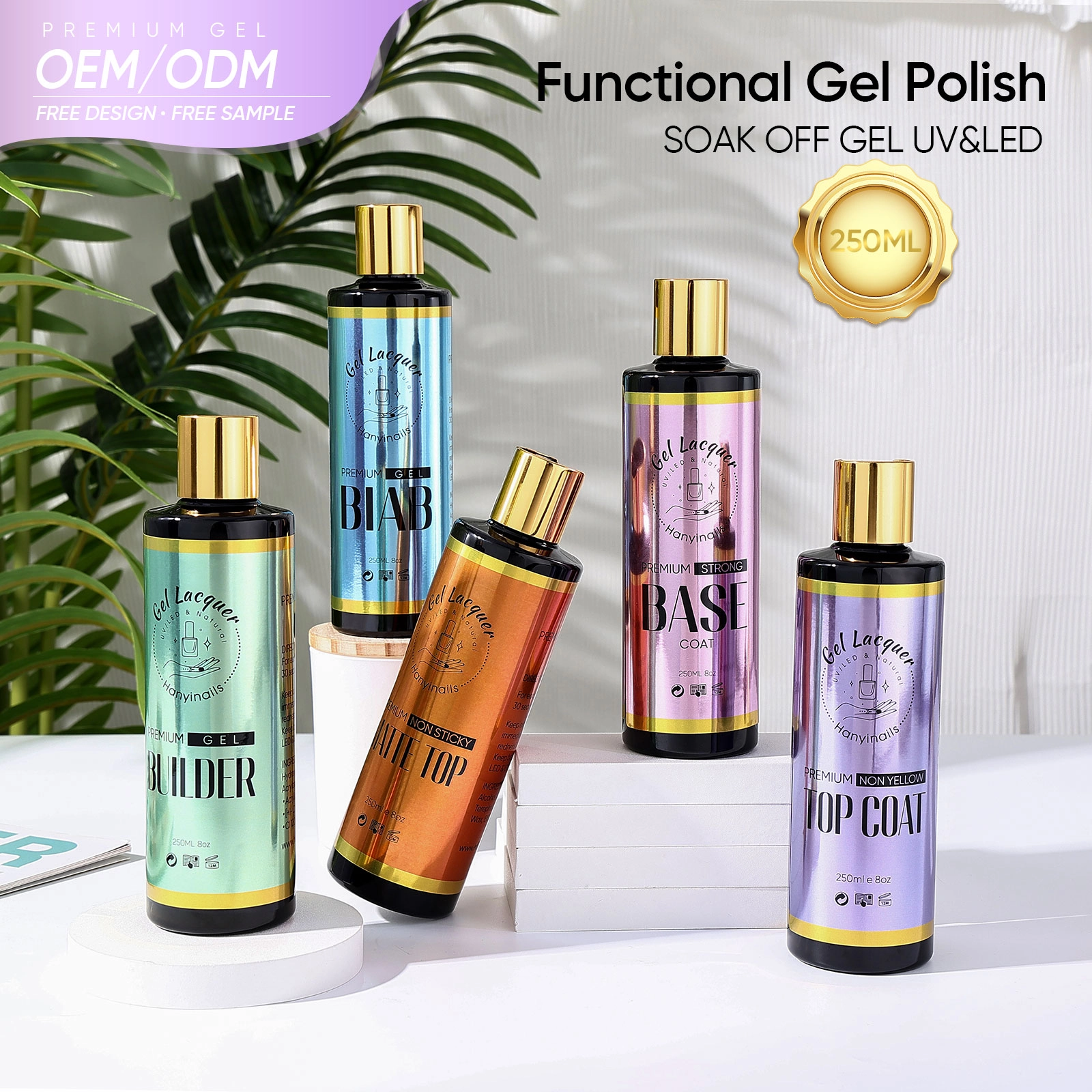 250ml gel polish refill oz - Hanyinails